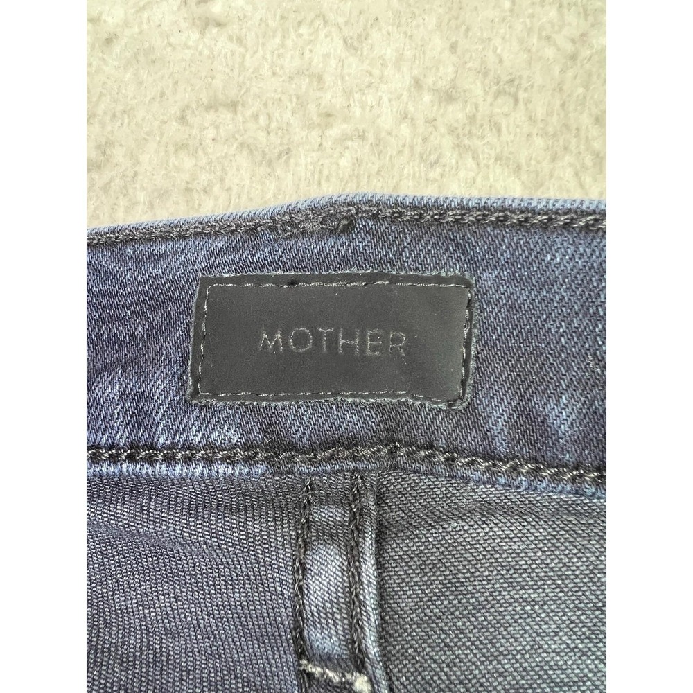 Mother The Mid Rise Rider Ankle Jeans Womens 28 Blue Night In Paris Stretch - Picture 6 of 16